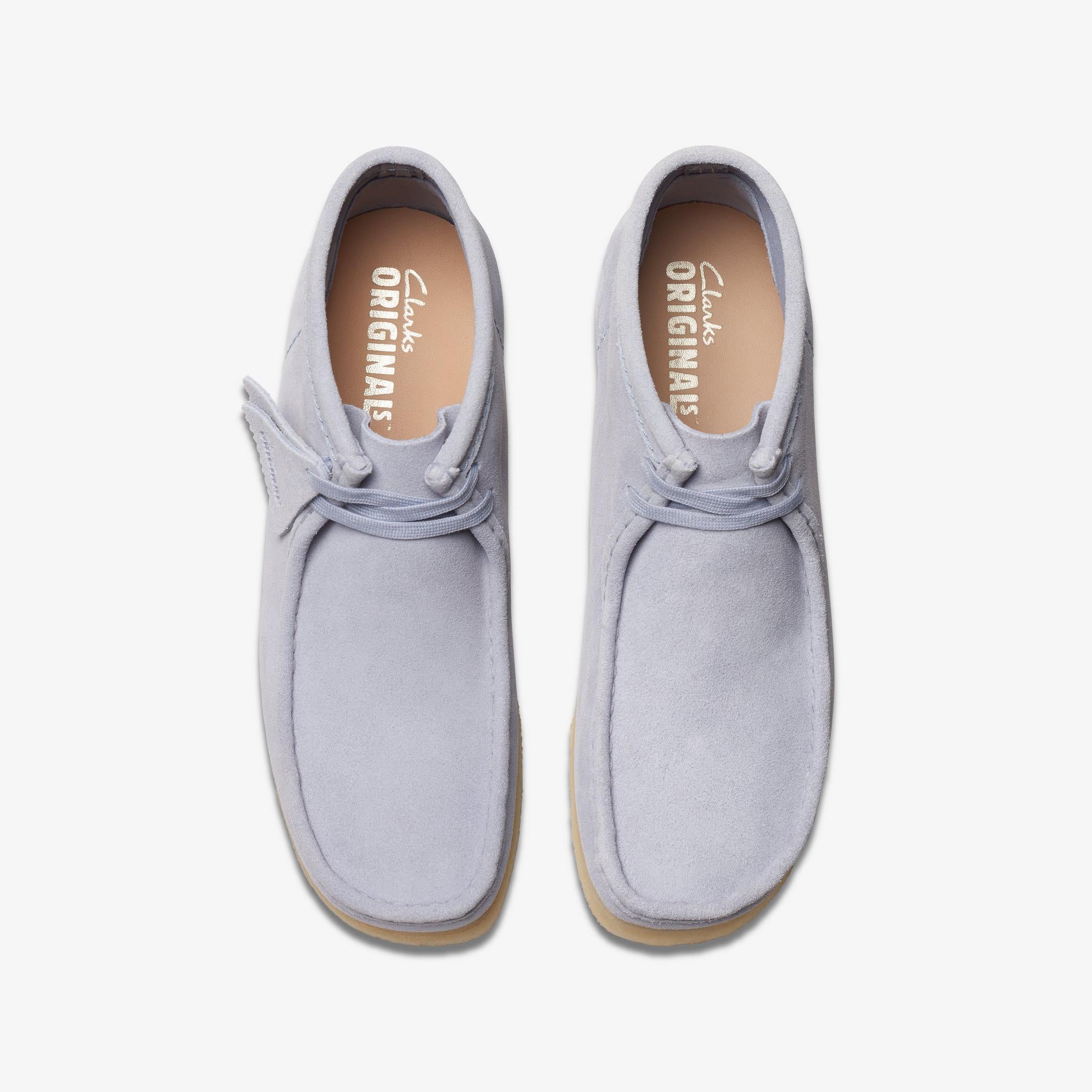 [26175699] Mens CLARKS WALLABEE BOOT CLOUD GREY SDE