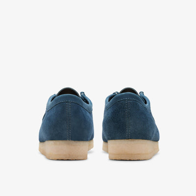 [26175709] Mens CLARKS WALLABEE - NAVY/TEAL SDE