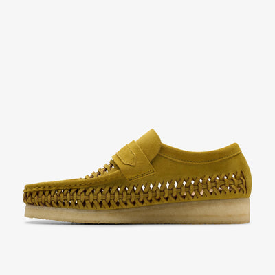 [26175778] MENS CLARKS WALLABEE WEAVE LOAFER 'OLIVE SUEDE'
