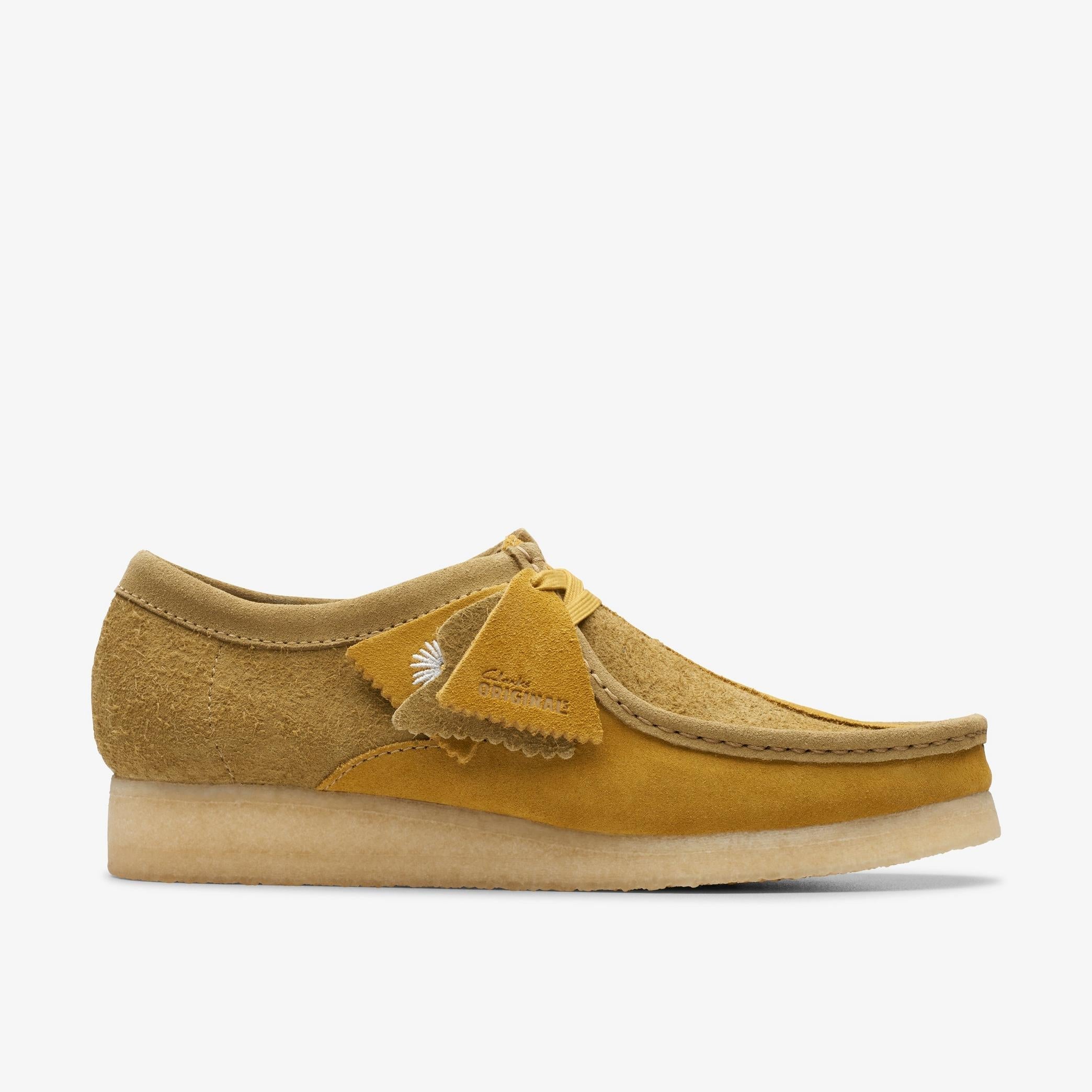 [26175842] Mens CLARKS WALLABEE - OLIVE COMBI