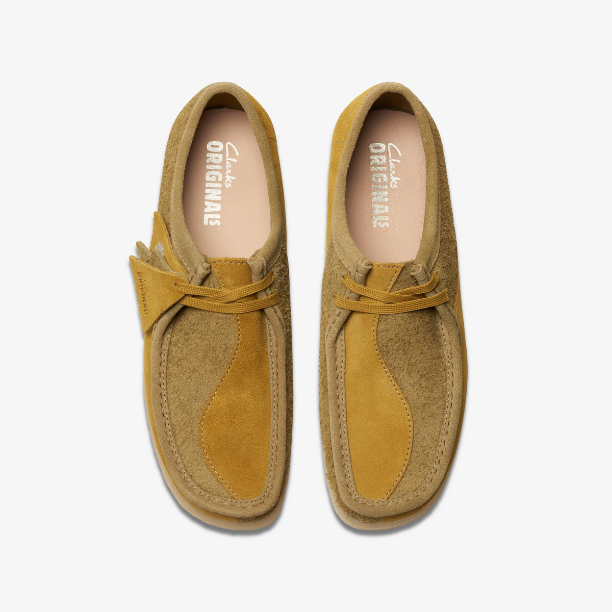 Clarks Originals Wallabee - Olive Combi Men's Olive Combi 26175842 — top view