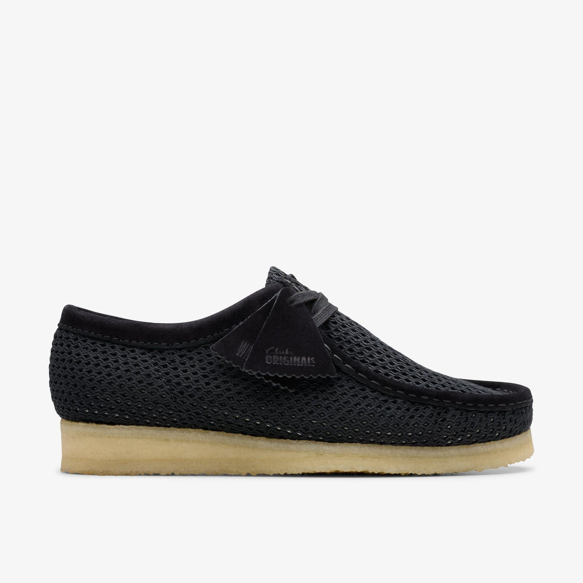 Clarks Originals Wallabee Men's Black Mesh 26175848
