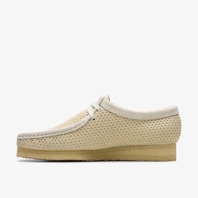 Clarks Originals Wallabee - Off White Mesh Men's Off White Mesh 26175849 — side view