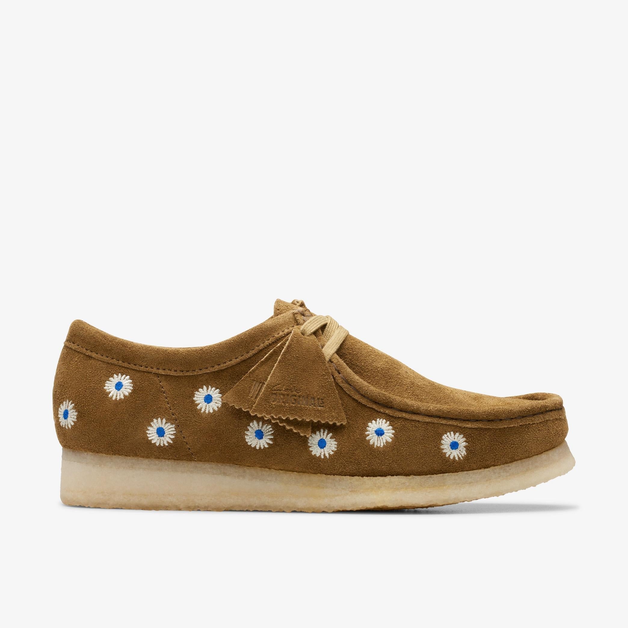 [26175852] Mens CLARKS WALLABEE - DARK OLIVE EMB