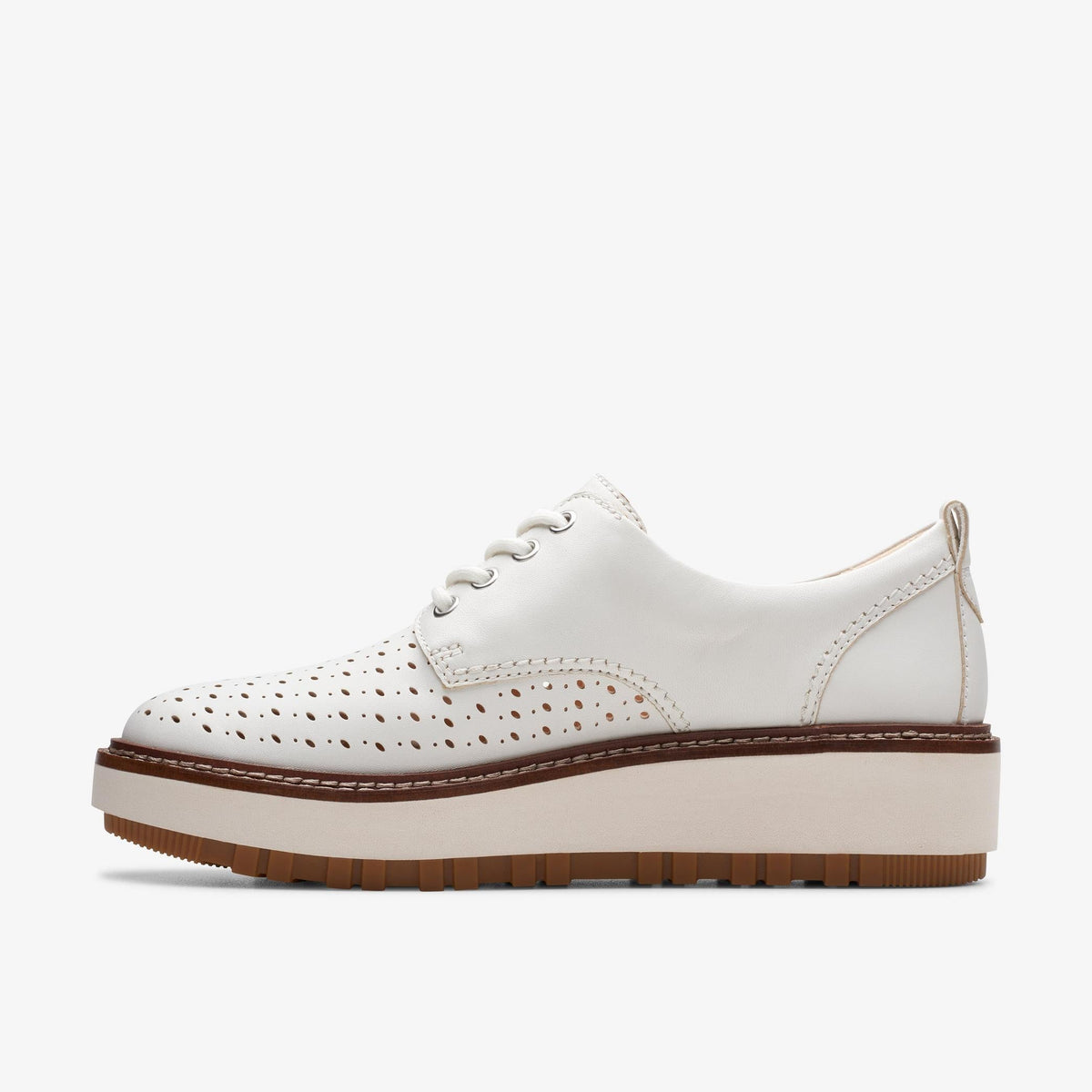 Clarks Oriannaw Move Women's Off White Leather 26176313 — side view
