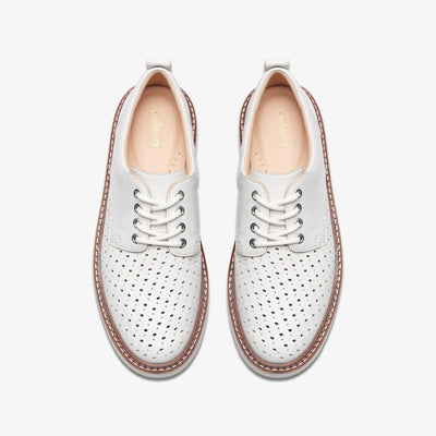 Clarks Oriannaw Move Women's Off White Leather 26176313 — top view