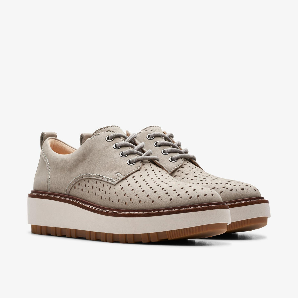 Clarks Oriannaw Move Women's Stone Nubuck 26176314 — sole view
