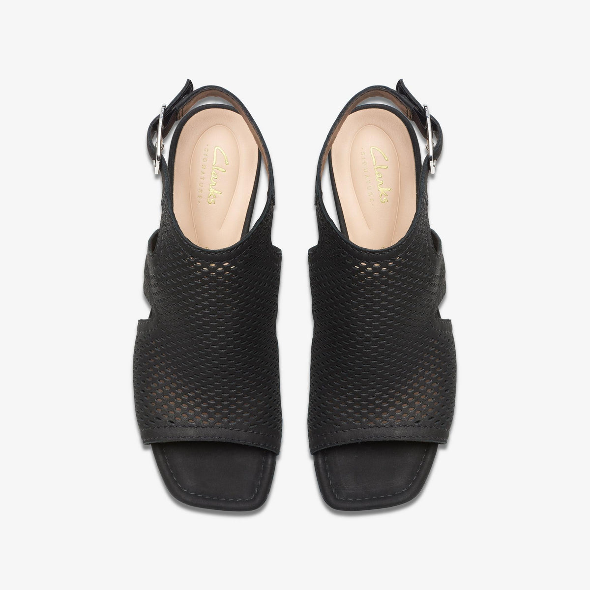 Clarks Siara 65 Flow Women's Black Nubuck 26176344 — top view