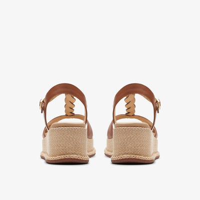 Clarks Kimmei Twist Women's Tan Leather 26176394 — detail view