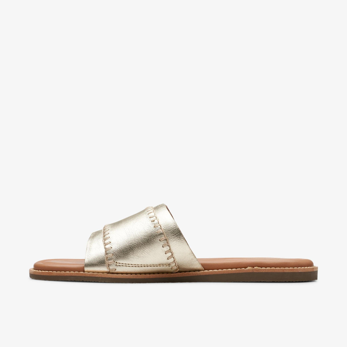 Clarks Maritime Mule Women's Champagne Leather 26176400 — side view