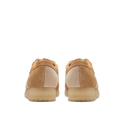 [26176524] WOMENS CLARKS WALLABEE MID TAN COMBI