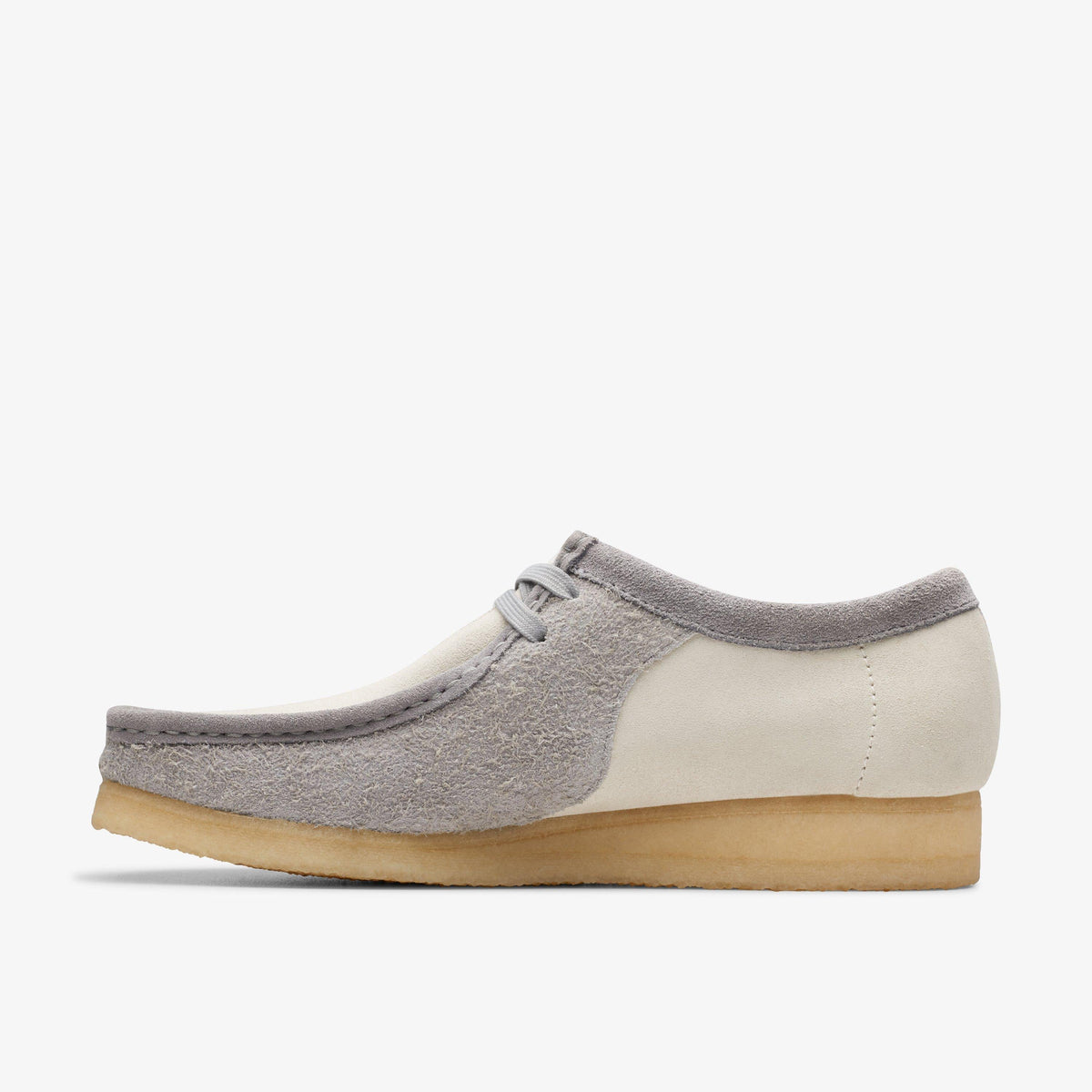 Clarks Originals Wallabee Men's Grey/Off White 26176525 — side view