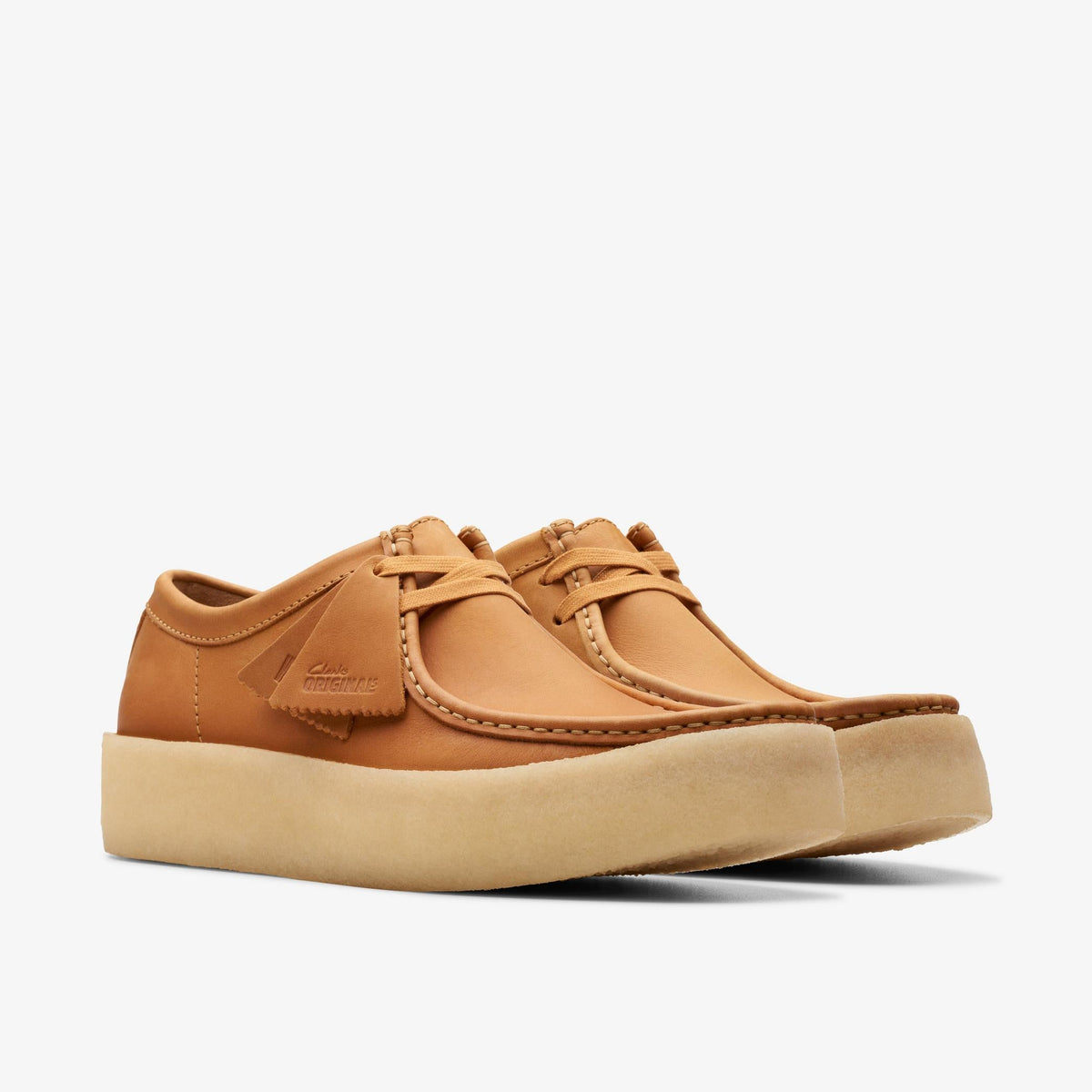 Clarks Originals Wallabee Cup Men's Mid Tan Leather 26176548 — sole view