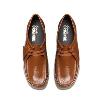 Clarks Originals Wallabee Women's Dusk Brown Pat Casual Shoes