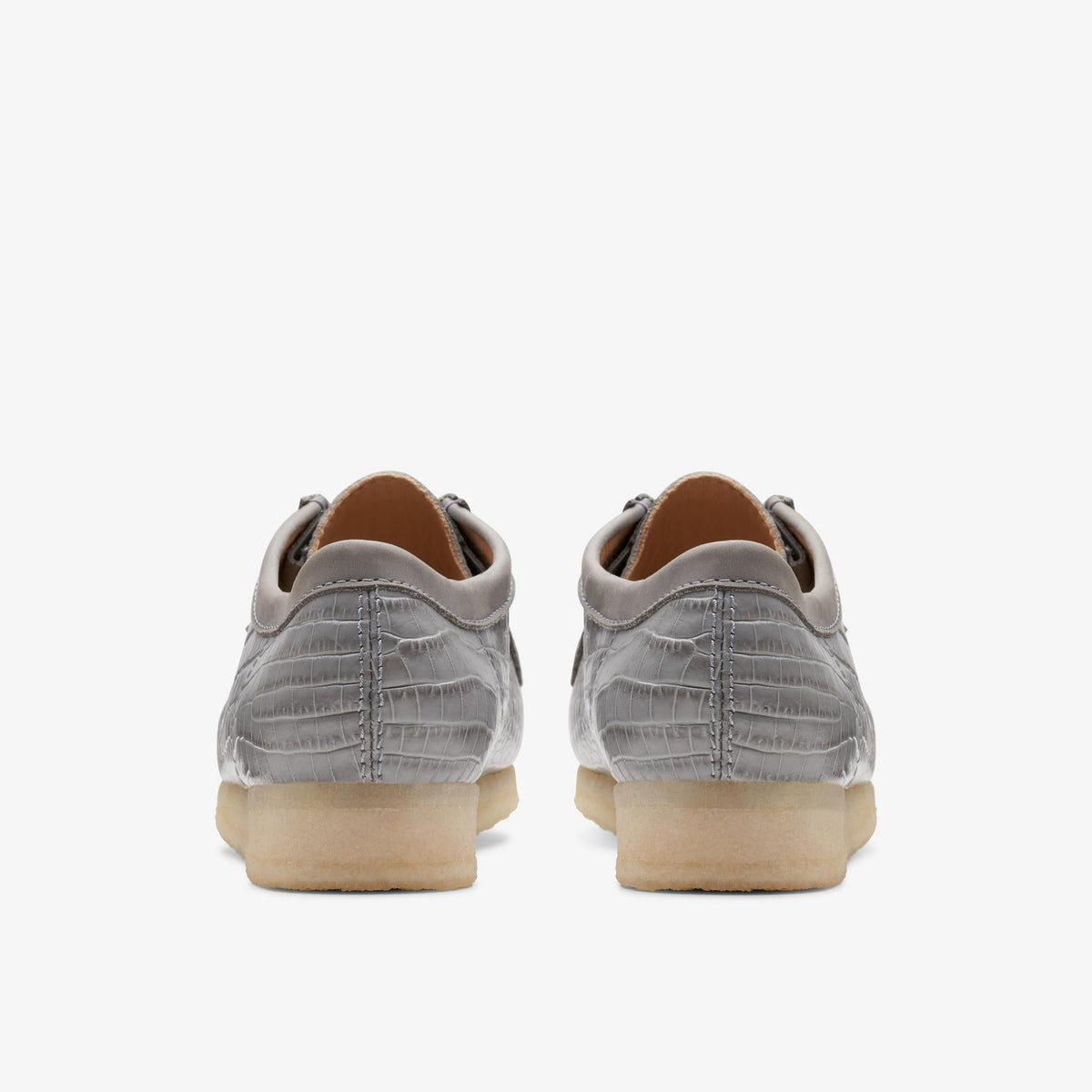 Clarks Originals Wallabee - Grey Crocodile Print Men's Grey Crocodile Print 26176573 — detail view