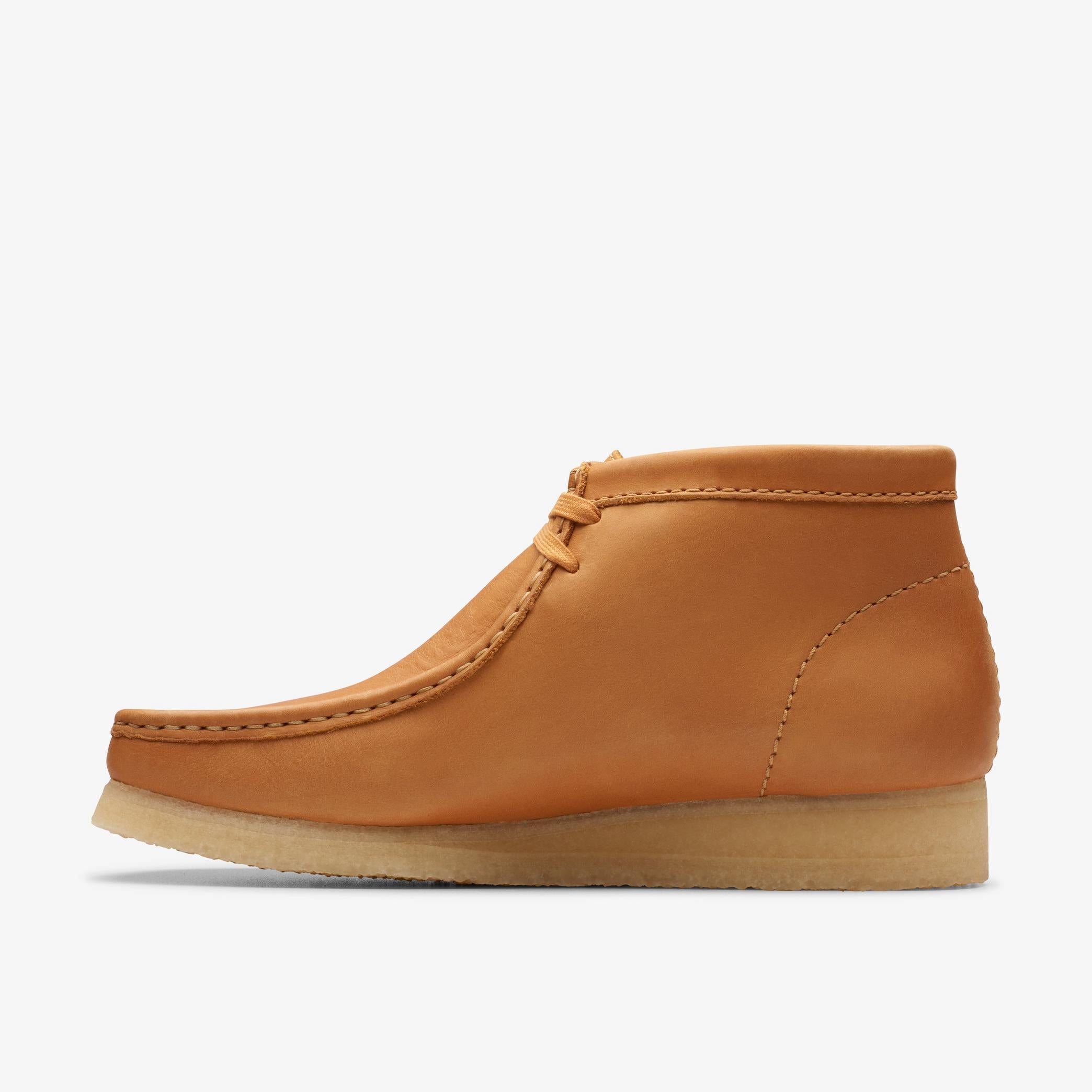Clarks Originals Wallabee Boot Men's Tan Caramel Leather