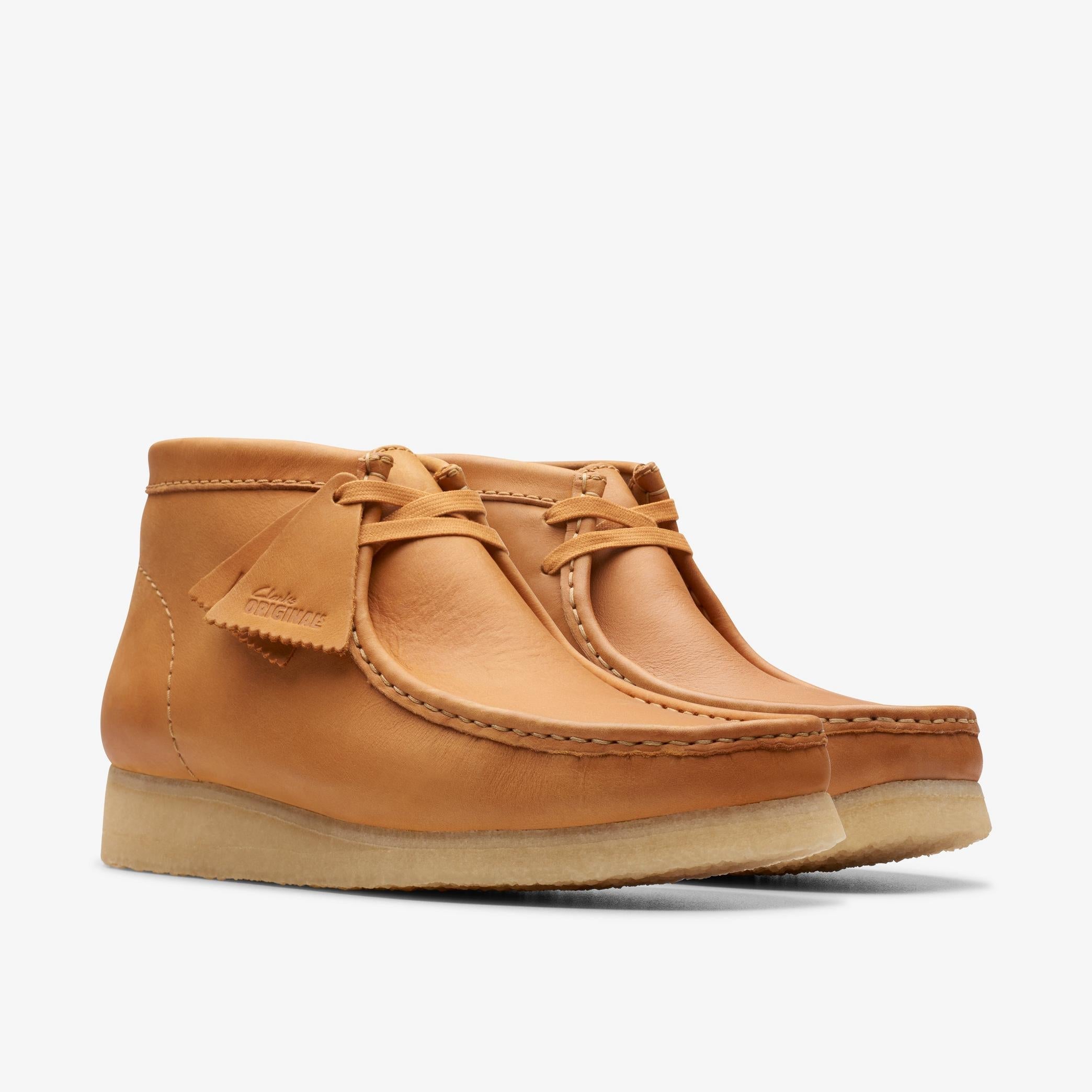 Clarks Originals Wallabee Boot Men's Tan Caramel Leather
