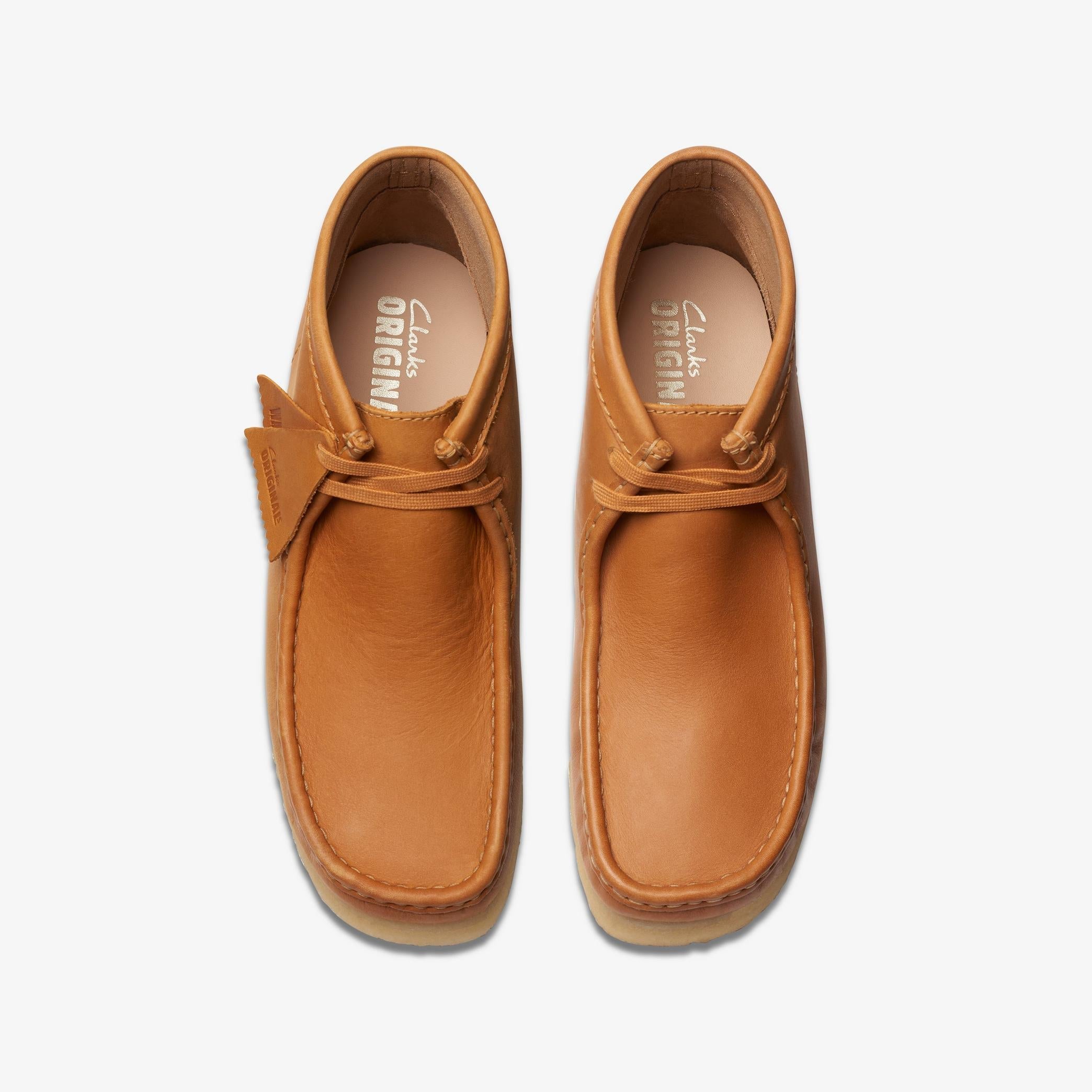 Clarks Originals Wallabee Boot Men's Tan Caramel Leather