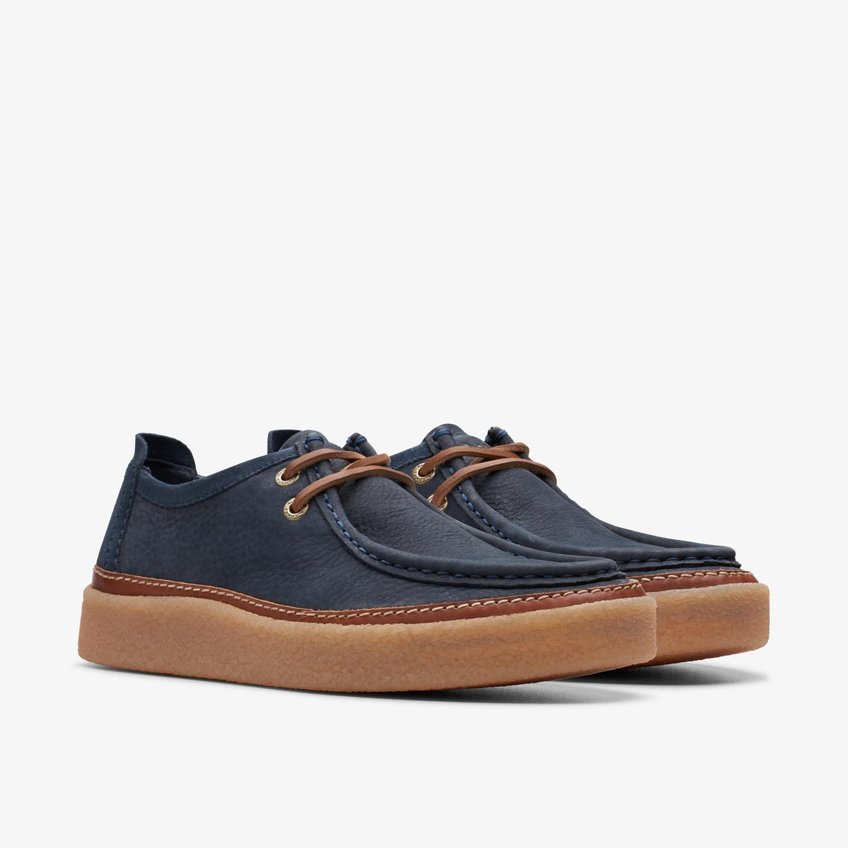 Clarks Clarkwood Moc Men's Navy Suede 26176871 — sole view