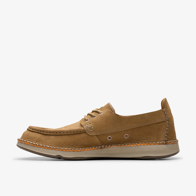 Clarks Gorsky Walk Men's Dark Sand Nubuck 26176875 — side view