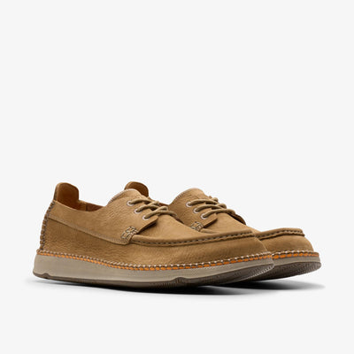 Clarks Gorsky Walk Men's Dark Sand Nubuck 26176875 — sole view