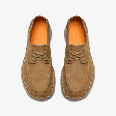 Clarks Gorsky Walk Men's Dark Sand Nubuck 26176875 — top view