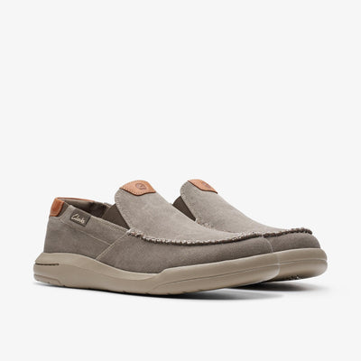 Clarks Driftlite Step Men's Taupe Canvas 26176941 — sole view
