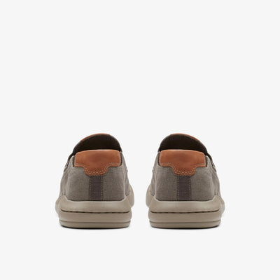 Clarks Driftlite Step Men's Taupe Canvas 26176941 — detail view
