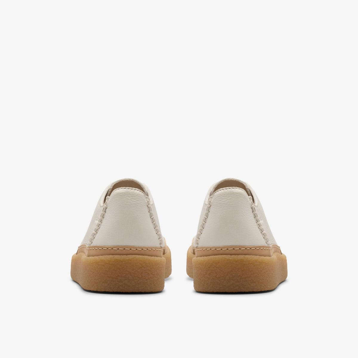 Clarks Oakpark Low Men's White Leather 26176967 — detail view