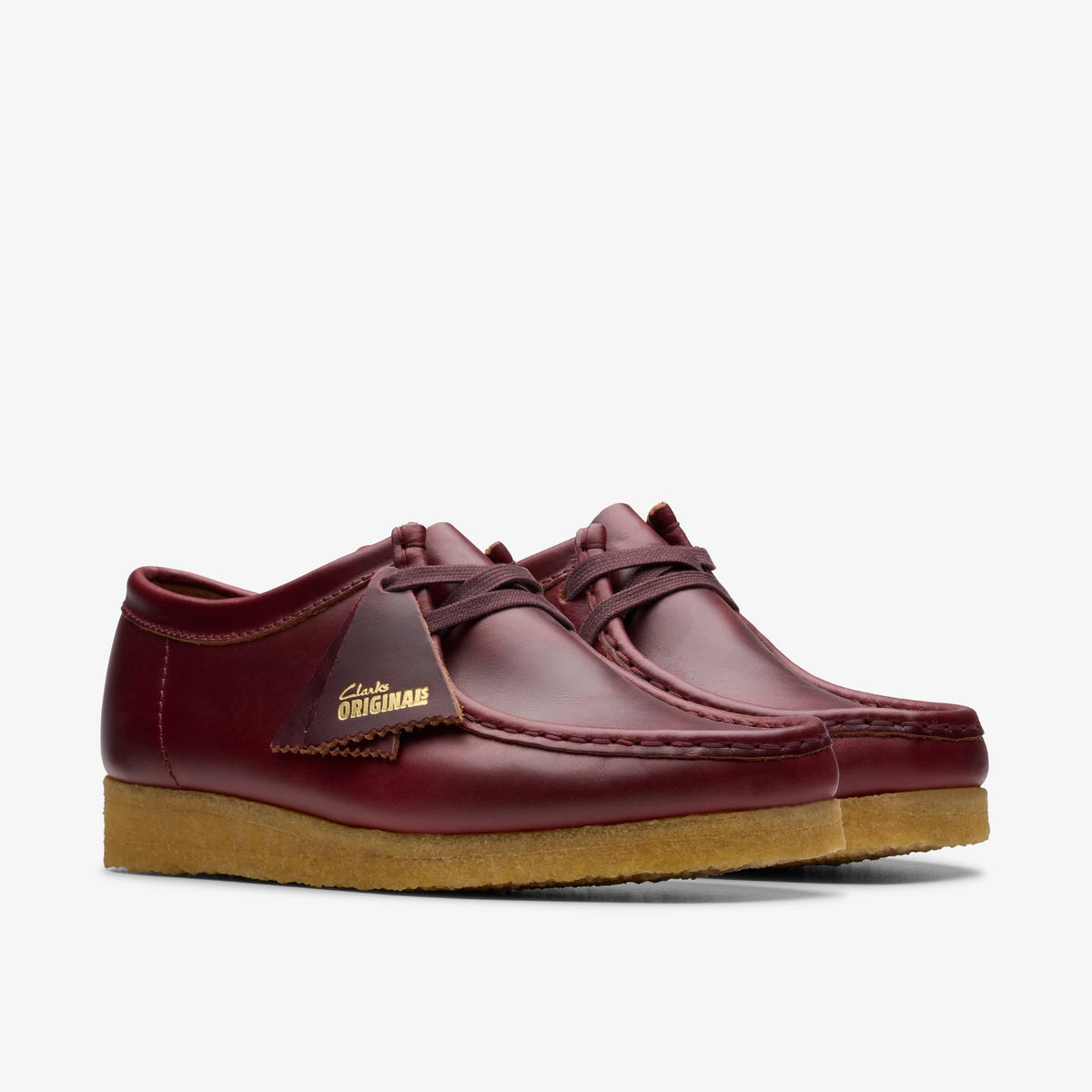 Clarks Originals Wallabee Women's Damson Leather 26177749 — sole view