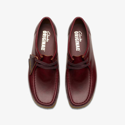 Clarks Originals Wallabee Women's Damson Leather 26177749 — top view