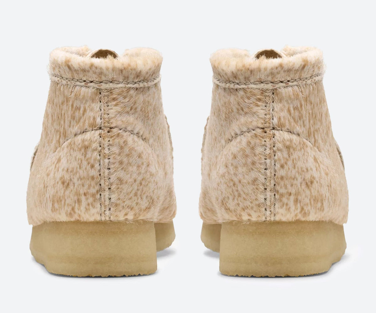 Clarks Originals Wallabee Boot Speckled Hair On Women's Speckled Hair-On Hide 26177866 — detail view