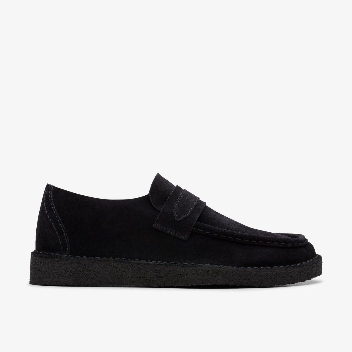 Clarks Originals Nomad Loafer Men's Black Suede 26178111