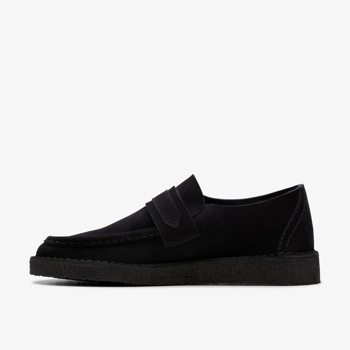 Clarks Originals Nomad Loafer Men's Black Suede 26178111 — side view