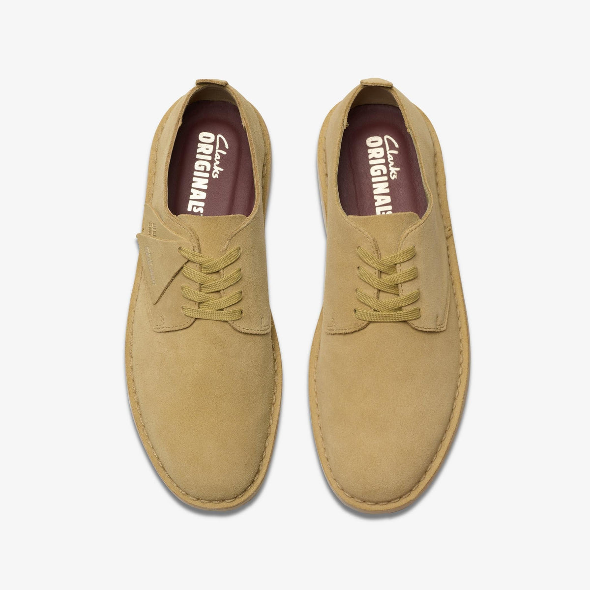 Clarks Originals Desert Rock Lo Men's Maple Suede 26178128 — top view