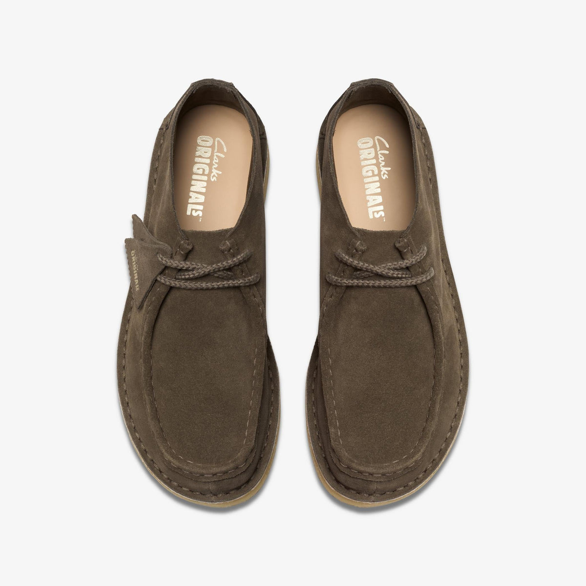 Clarks Originals Desert Nomad Men's Mole Grey Suede 26178174 — top view