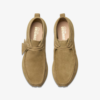 Clarks Originals Wallabee Eden Men's Dark Sand Suede 26178177 — top view