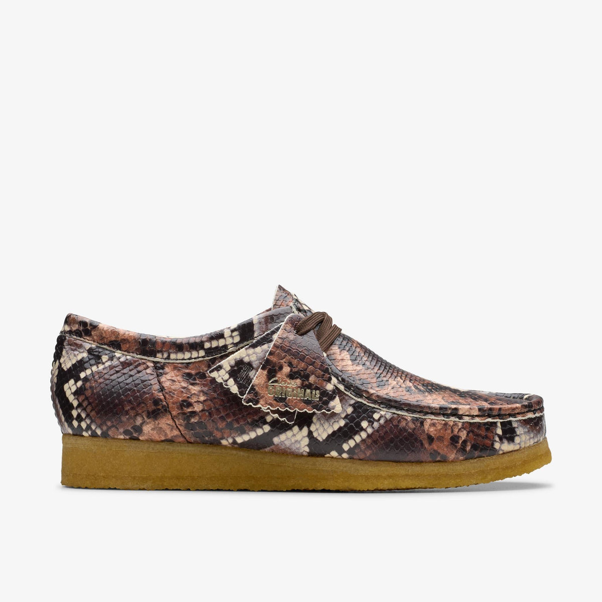 Clarks Originals Wallabee Men's Brown Snake Print Leather 26178216