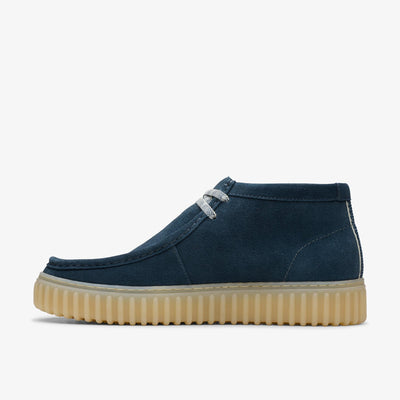 Clarks Torhill Hi Men's Blue Suede 26178265 — side view