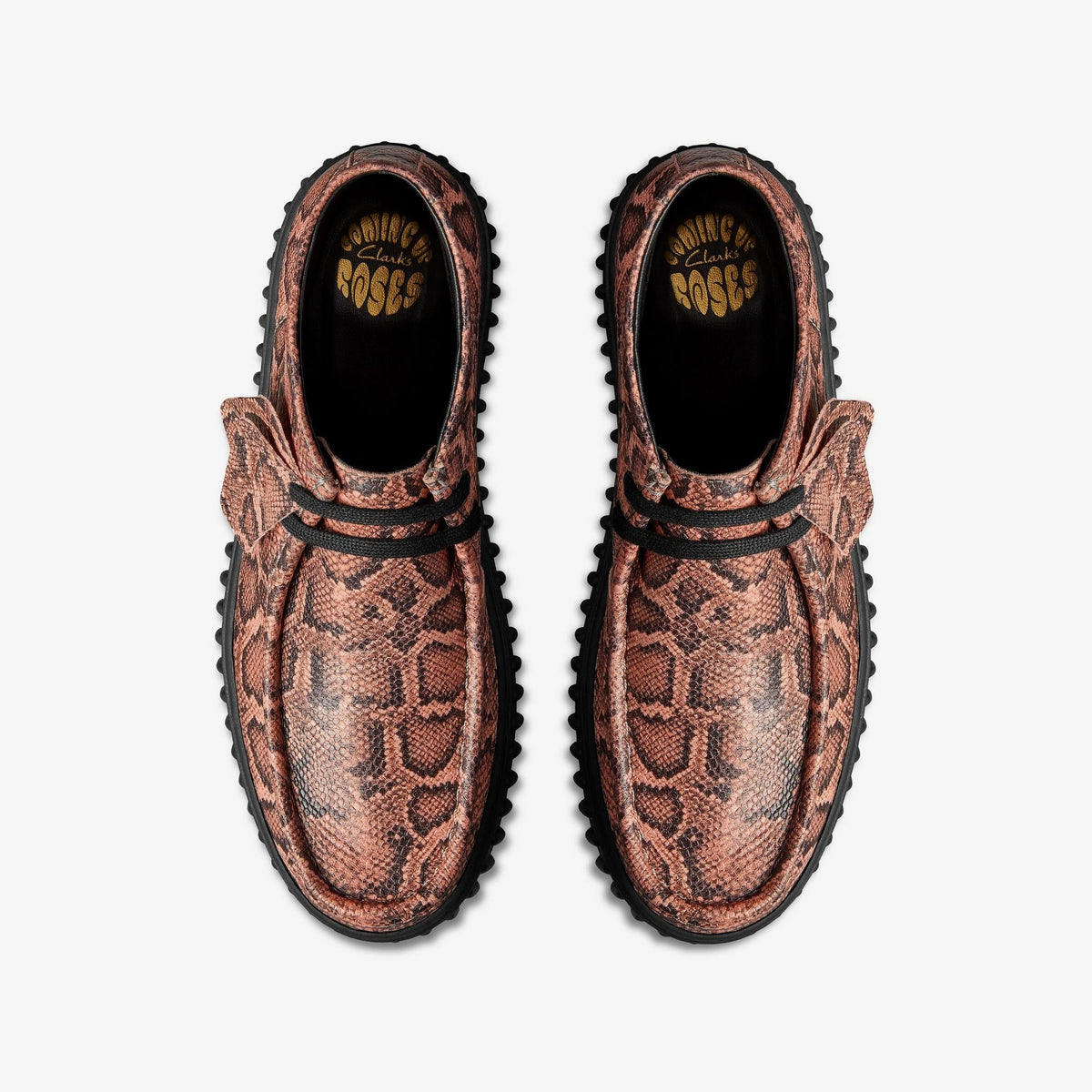 Clarks Originals x Martine Rose Torhill Hi Men's Rose Snake 26178354 — top view