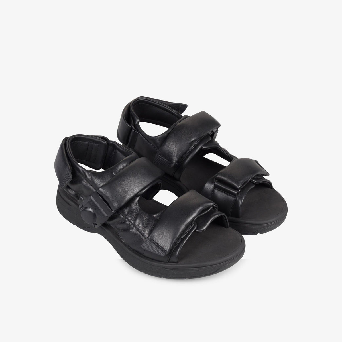 Clarks Cur Martine Rose Sandal 1 Men's Black Leather 26178377 — sole view
