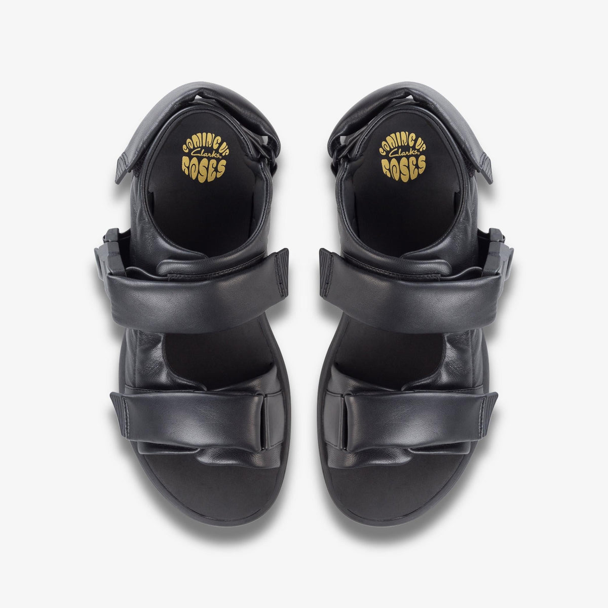 Clarks Cur Martine Rose Sandal 1 Men's Black Leather 26178377 — top view