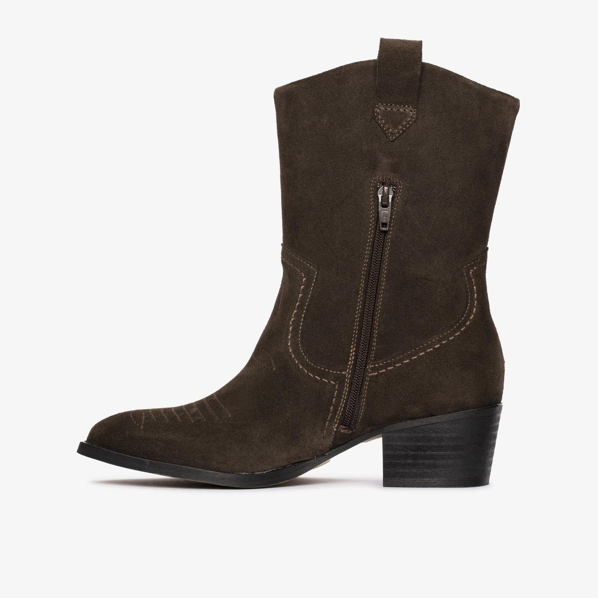 Clarks Octavia Up Women's Dark Brown Suede 26179080 — side view