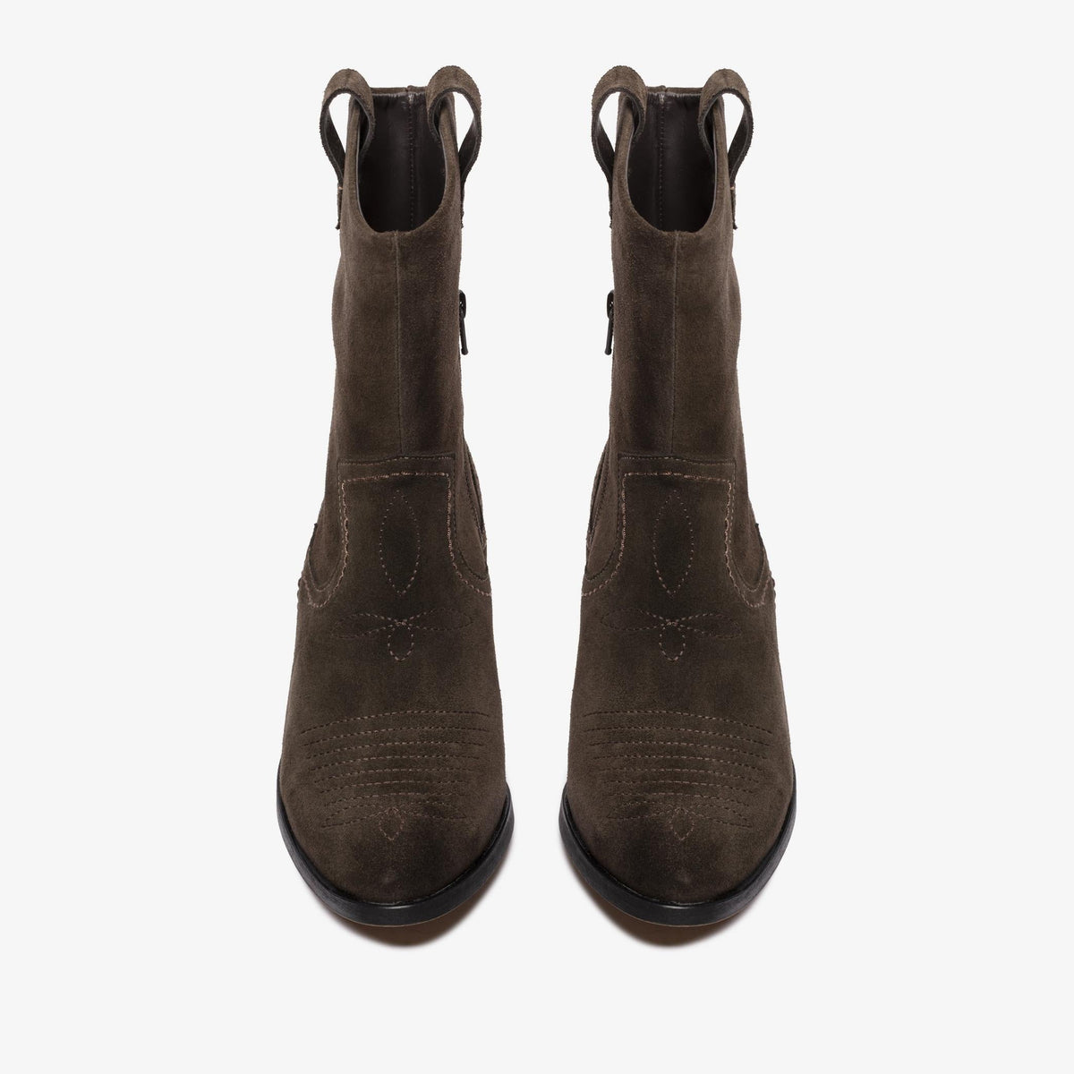 Clarks Octavia Up Women's Dark Brown Suede 26179080 — top view