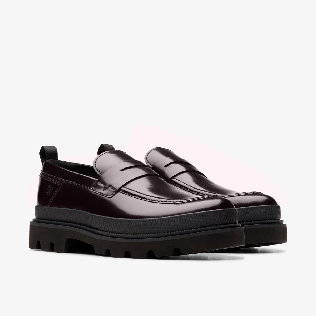 Clarks Badell Easy Men's Dark Burgundy Leather 26179235 — sole view