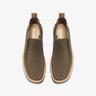 Clarks Originals Wallabee Chelsea Women's Mole Grey Suede 26179327 — top view
