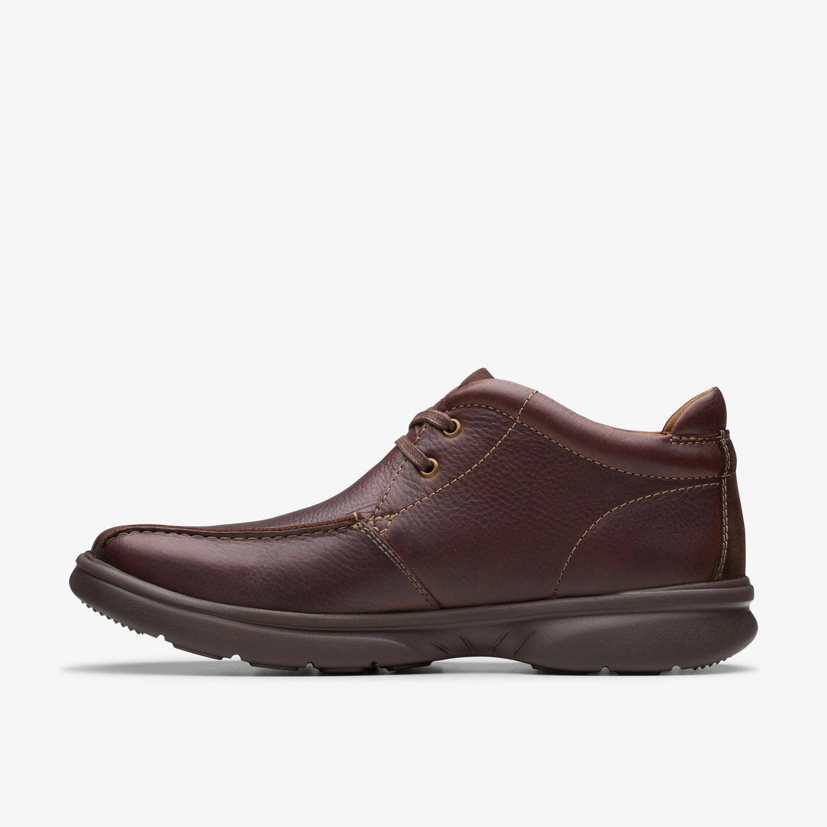 Clarks Bradley Up Men's Dark Brown Leather 26179376 — side view