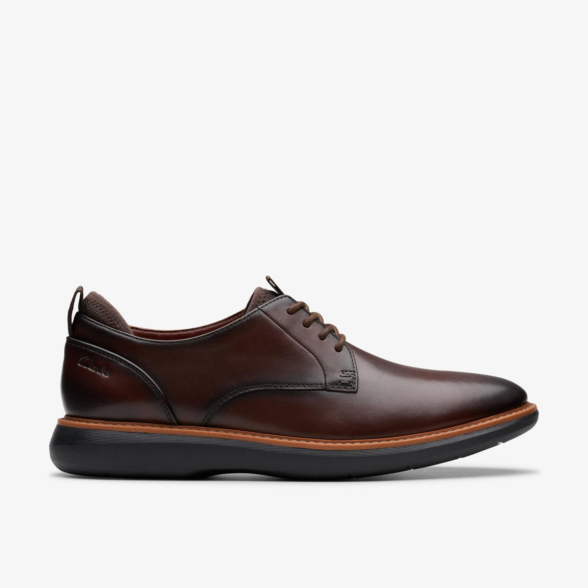 Clarks Brantin Plain Men's Dark Brown Leather 26179383