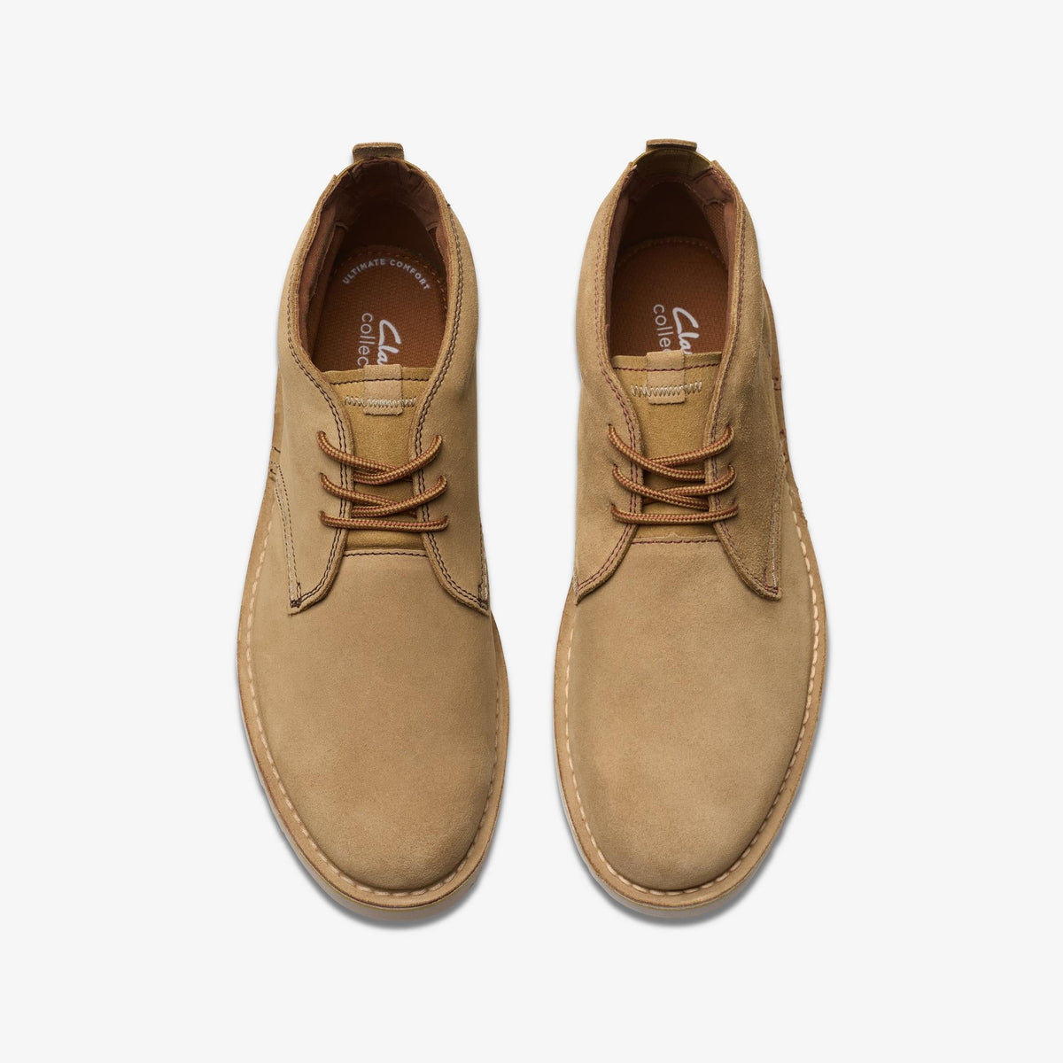 Clarks Eastridge Mid Men's Sand Suede 26179424 — top view