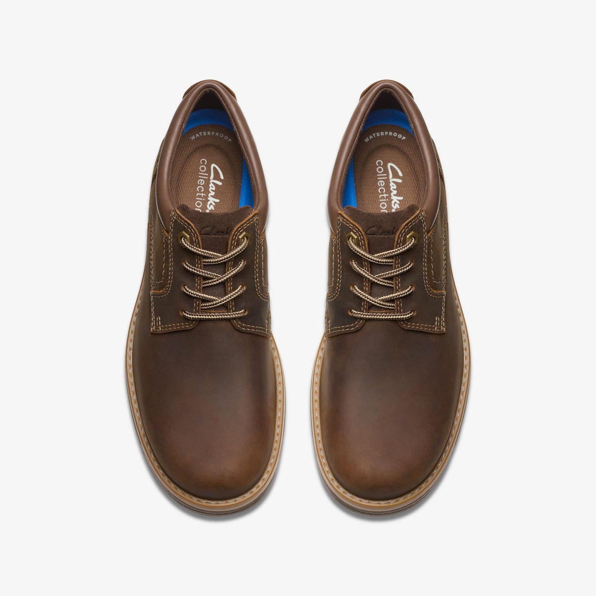 Clarks Morris Low Ap Men's Beeswax Leather 26179443 — top view